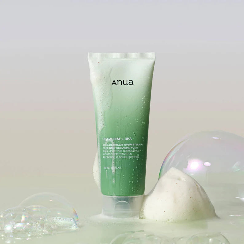 Anua – Heartleaf Quercetinol Pore Deep Cleansing Foam- Nettoyant moussant