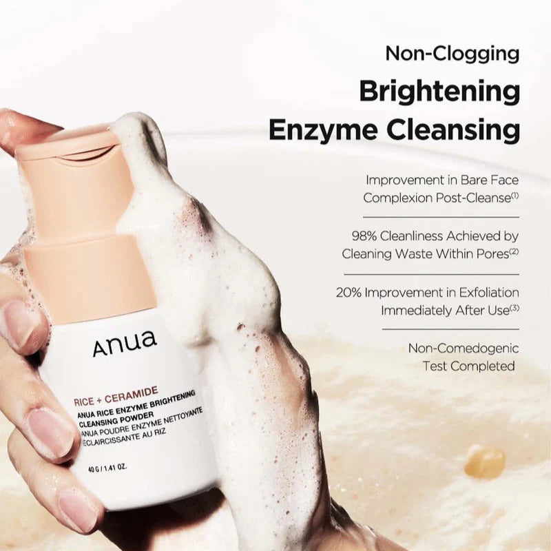 ANUA – Rice Enzyme Brightening Cleansing Powder – 40g