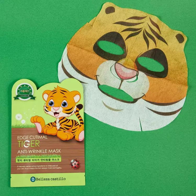 Belleza Castillo – Masque Tissu Anti-Rides Tigre