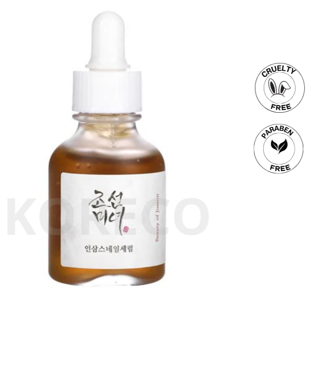 Beauty of Joseon- Sérum Revitalisant au Ginseng et à la Mucine d’Escargot 30ml