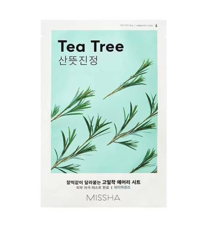 Missha – Airy Fit Tea Tree Sheet Mask, 19g