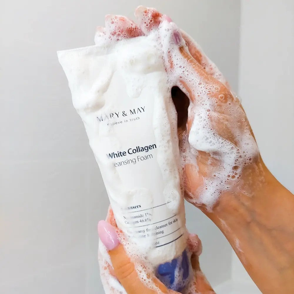 Mary &May - Mousse Nettoyante au Collagène Éclaircissant 150 ml