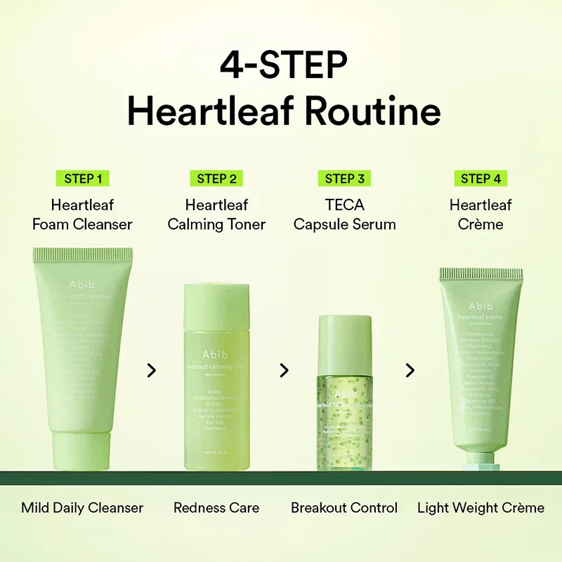 Abib – Heartleaf Calming Trial Kit – 1 Set (4 items)
