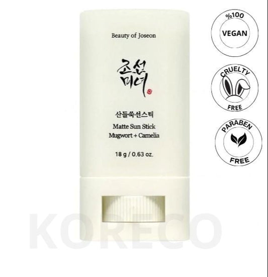 Beauty of Joseon – Matte Sun Stick Mugwort + Camilia SPF50 PA++++ 18g