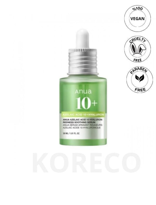 ANUA – Azelaic Acid 10 Hyaluron Redness Soothing Serum 30ml