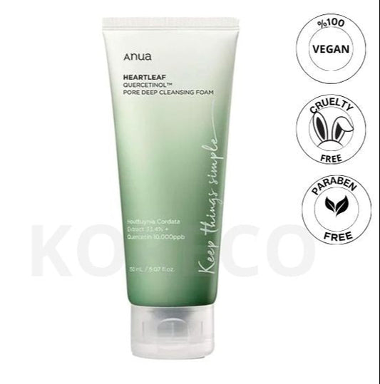 Anua Heratleaf pore deep cleansing foam