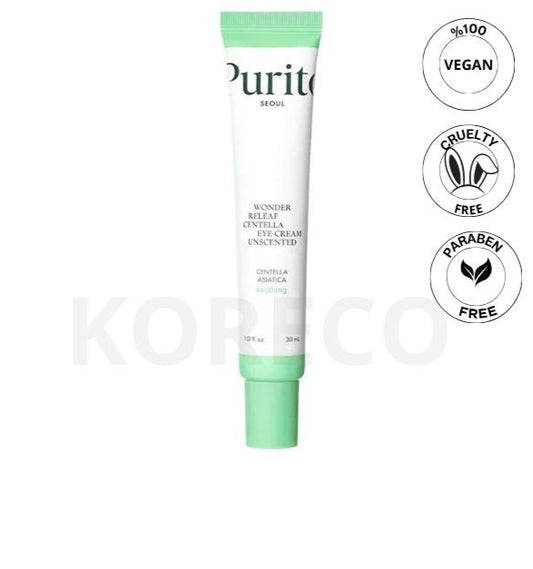 PURITO- Wonder Releaf Centella Eye Cream Unscented- Crème contour des yeux
