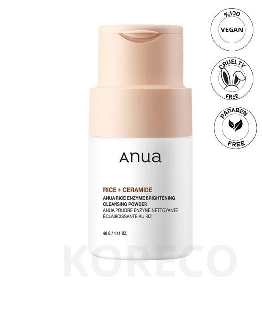 ANUA – Rice Enzyme Brightening Cleansing Powder – 40g