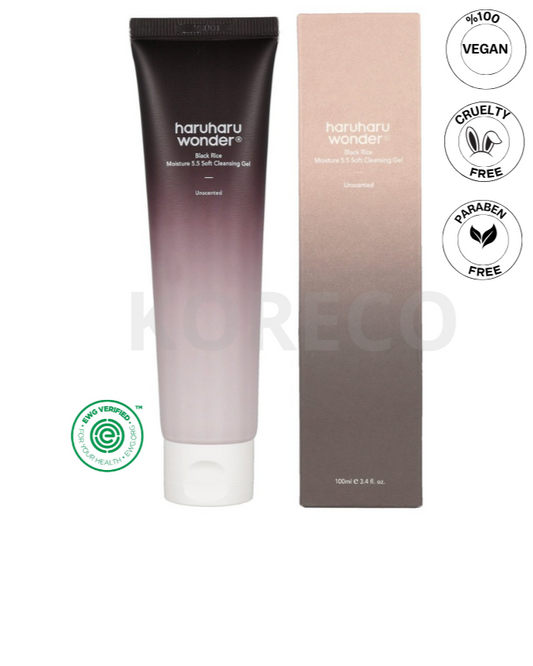 Haruharu Wonder Black Rice Moisture 5.5 Soft Cleansing Gel