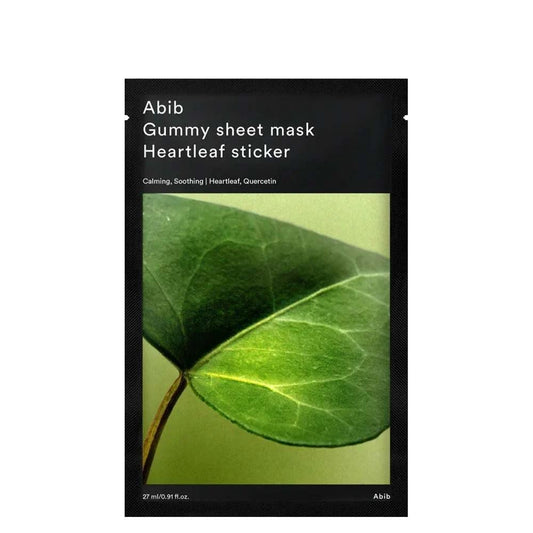 ABIB – Gummy Sheet Mask Heartleaf Sticker 27ml