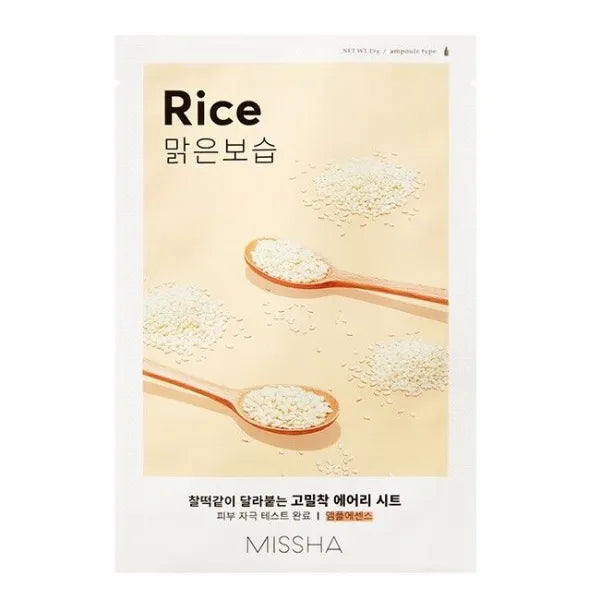Missha – Airy Fit Sheet Mask Rice, 19g