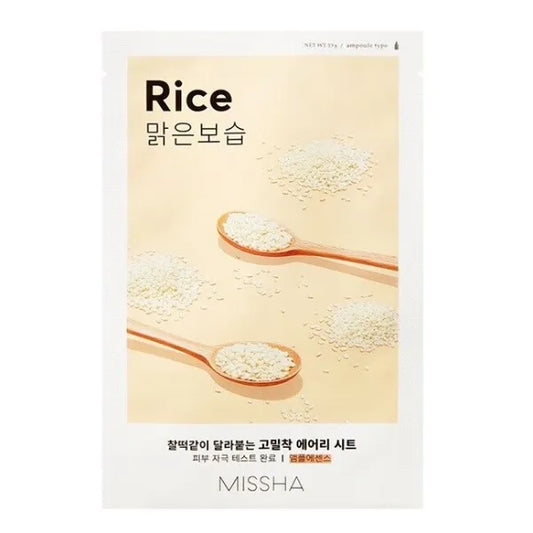 Missha – Airy Fit Sheet Mask Rice, 19g