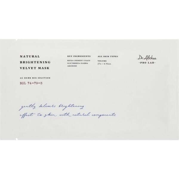Dr. Althea Natural Brightening Velvet Mask
